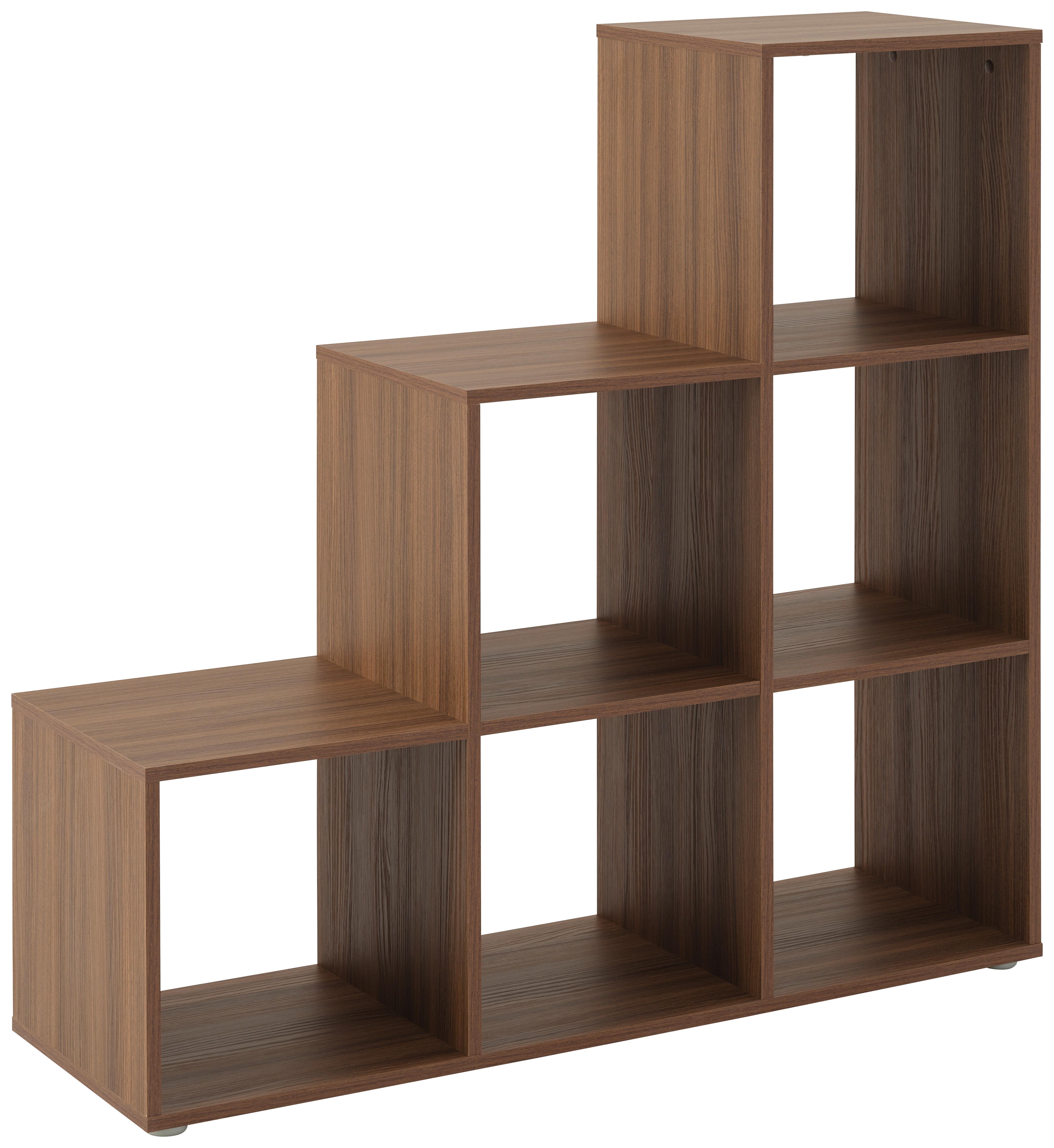 Raumteiler Pisa 3 - Walnussfarben, MODERN, Holzwerkstoff (112/113/35cm)
