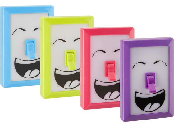 Led Dekoračná Lampa Smily - lila/modrá, plast (7,5/11,5/2,5cm) Led Dekoračná Lampa Smily - lila/modrá, plast (7,5/11,5/2,5cm)