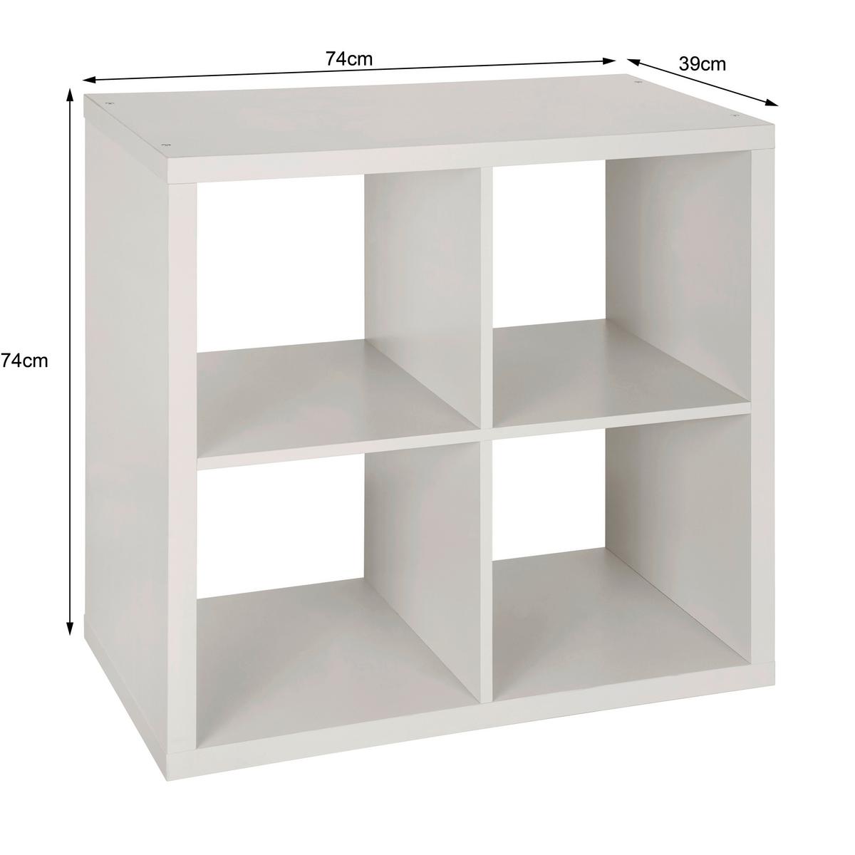 Regal Sam Kaschmir B: 74 cm - Kaschmir, Trend, Holzwerkstoff (74/74/39cm)