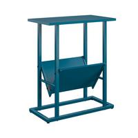 Beistelltisch Metall Blau H: 59 cm - Blau, Design, Papier/Holzwerkstoff (49/59/28cm) - MID.YOU