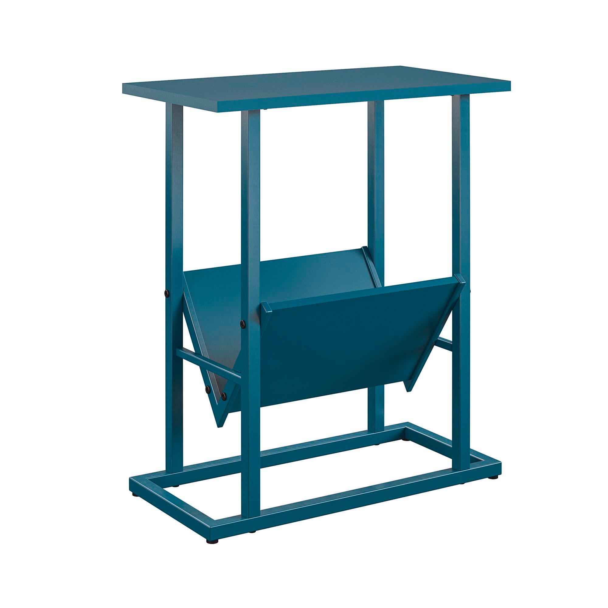 Beistelltisch Metall Blau H: 59 Cm