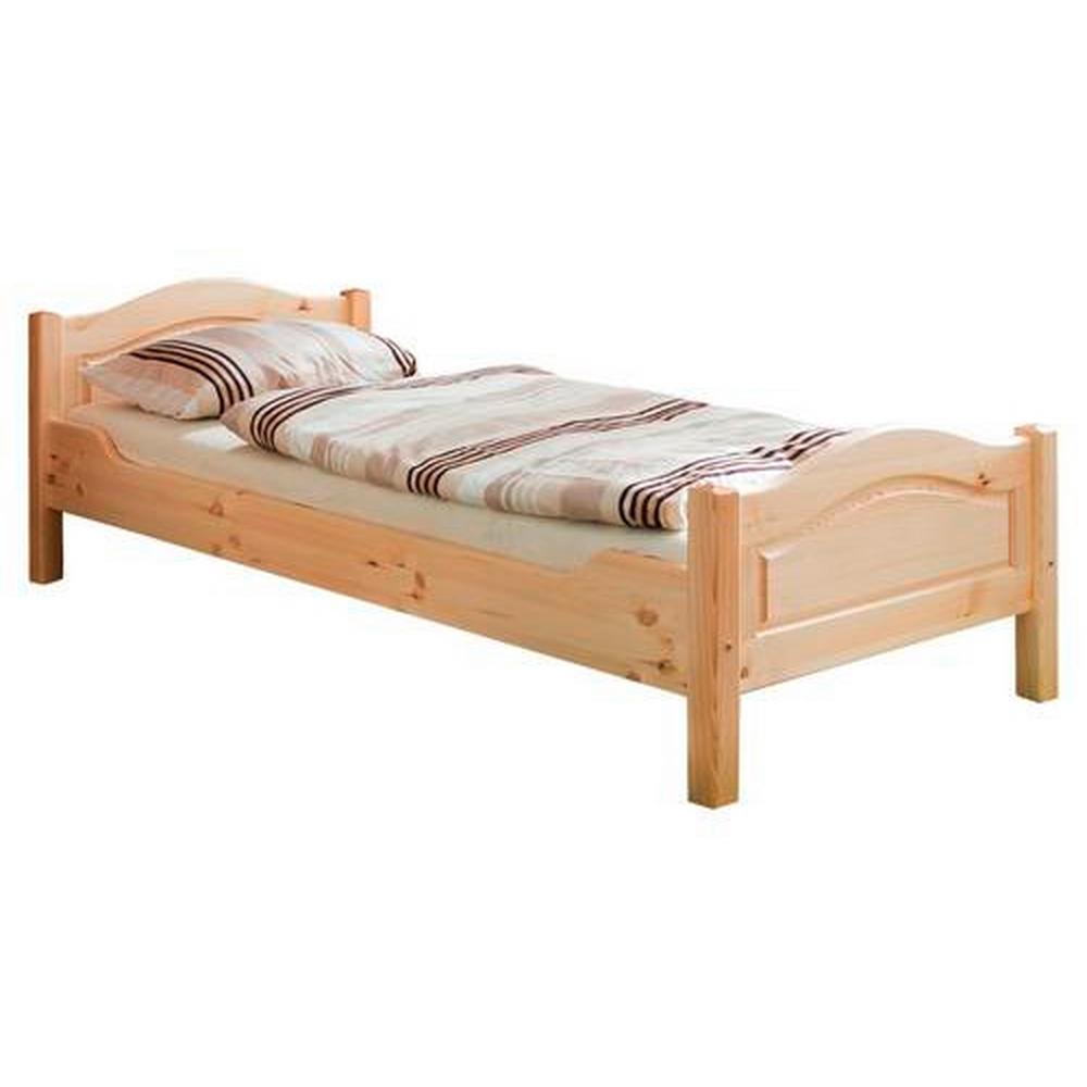 Drevená jednolôžková posteľ Rita, 100 X 200, Prírodná