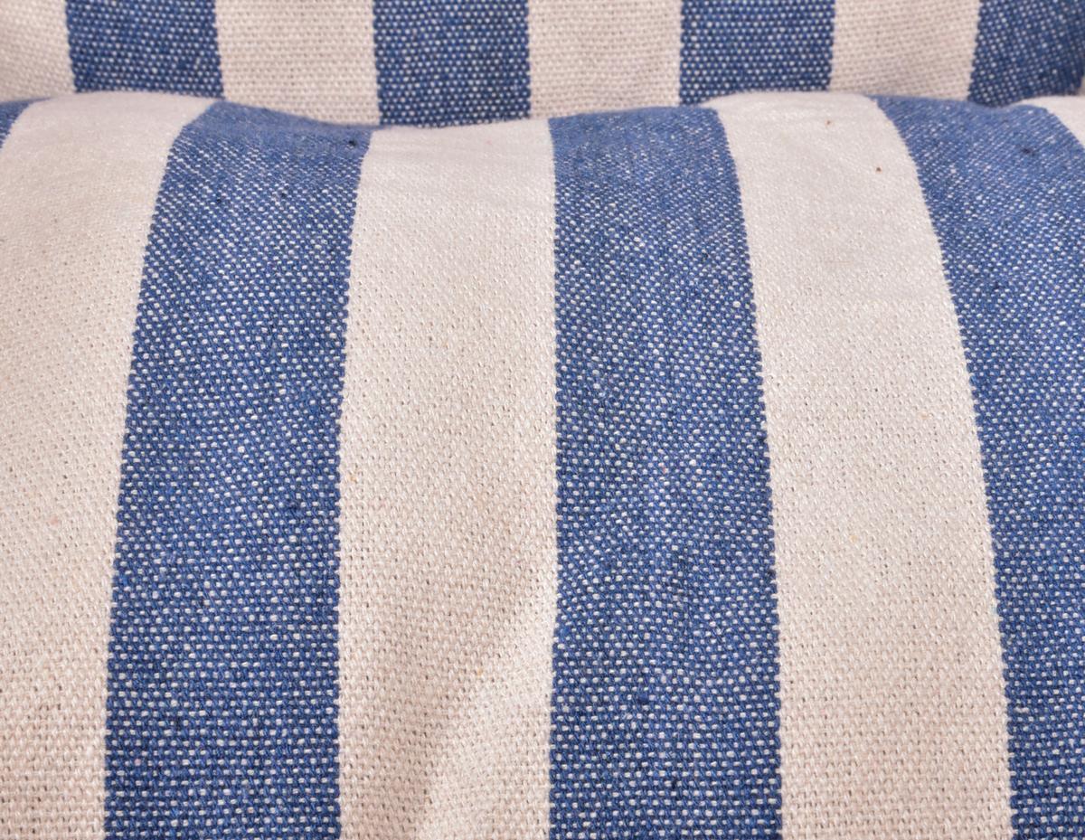 Hängesessel Tobago - Blau/Weiß, Basics, Holz/Kunststoff (65/120/90cm) - Gardenson