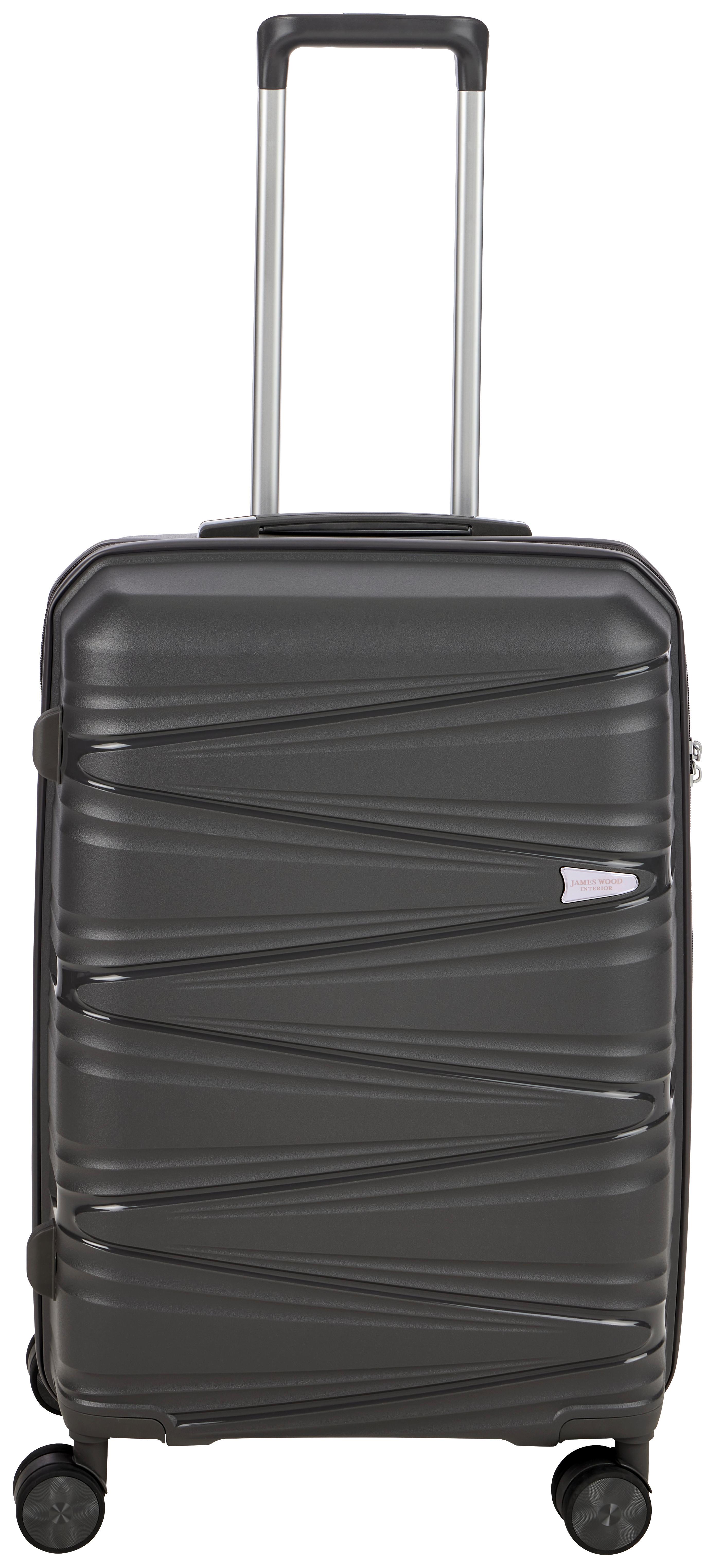 Reisekoffer Luna -M - Anthrazit, Basics, Kunststoff/Textil (64,5/44,5/28,5cm) - James Wood