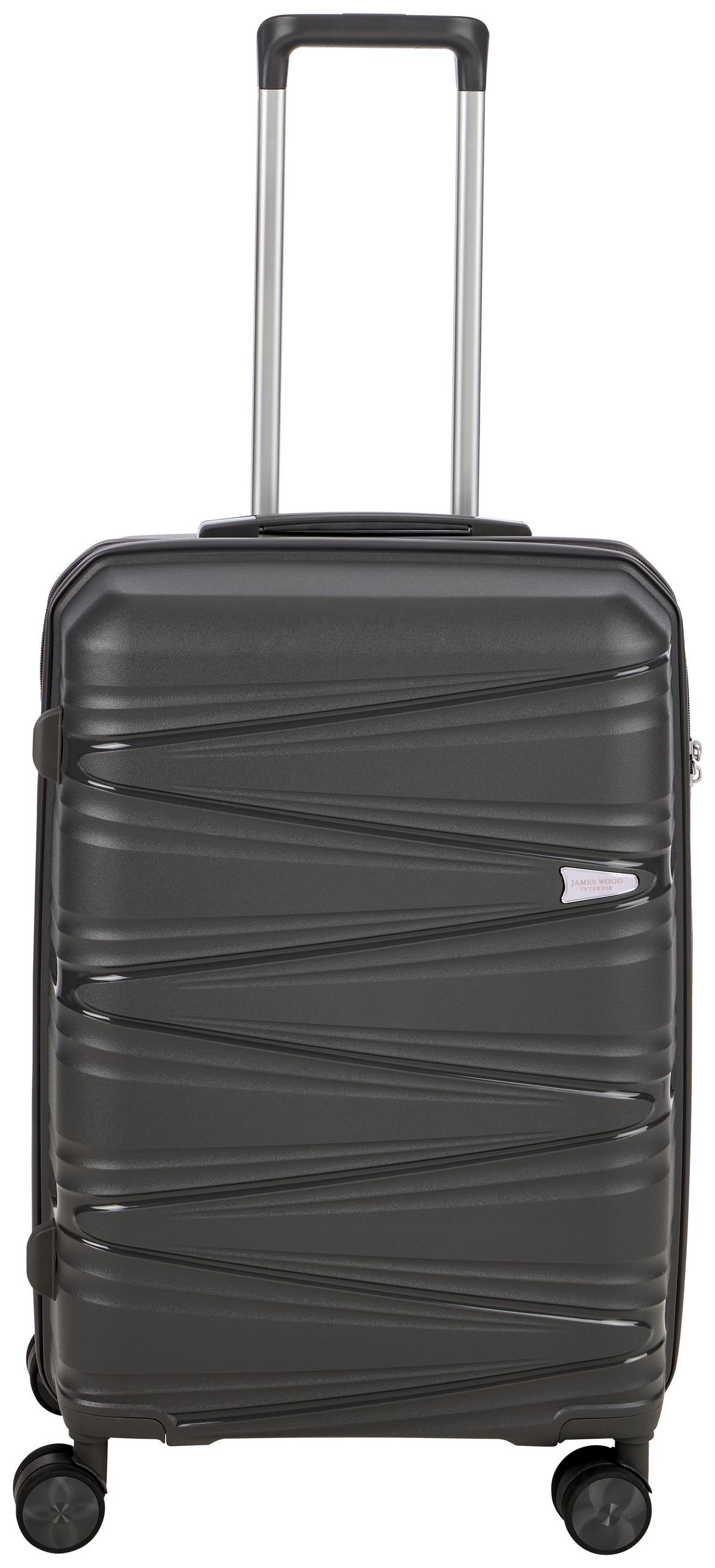 Reisekoffer Luna -M - Anthrazit, Basics, Kunststoff/Textil (64,5/44,5/28,5cm) - James Wood