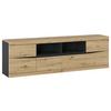 TV-Element Turino Eiche Artisan/Anthrazitb:200cm - Anthrazit/Eiche Artisan, Trend, Holzwerkstoff (200/60/39,9cm)
