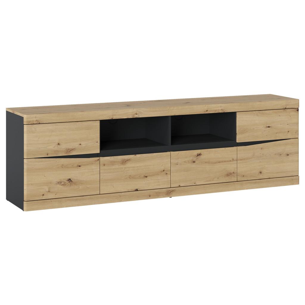 TV-Element Turino Eiche Artisan/Anthrazitb:200cm