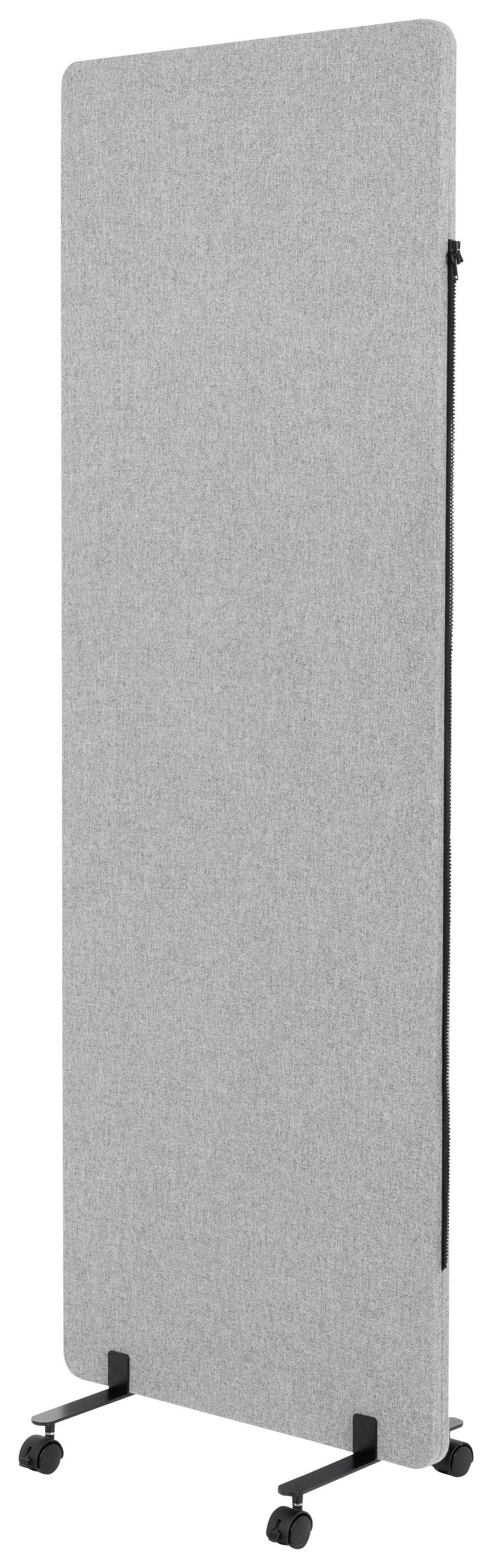 Trennwand Flexmiut - Hellgrau, Basics, Kunststoff/Textil (60/177/3cm) - MID.YOU