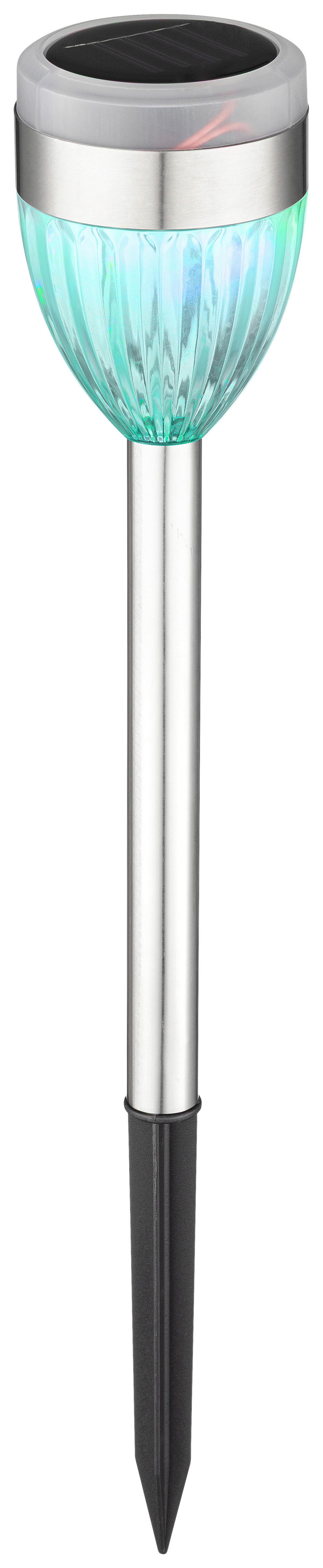 SOLÁRNE SVIETIDLO SECHSER - čierna/farba ušľachtilej ocele, Romantik / Landhaus, kov/plast (6/36,5cm) - Mömax