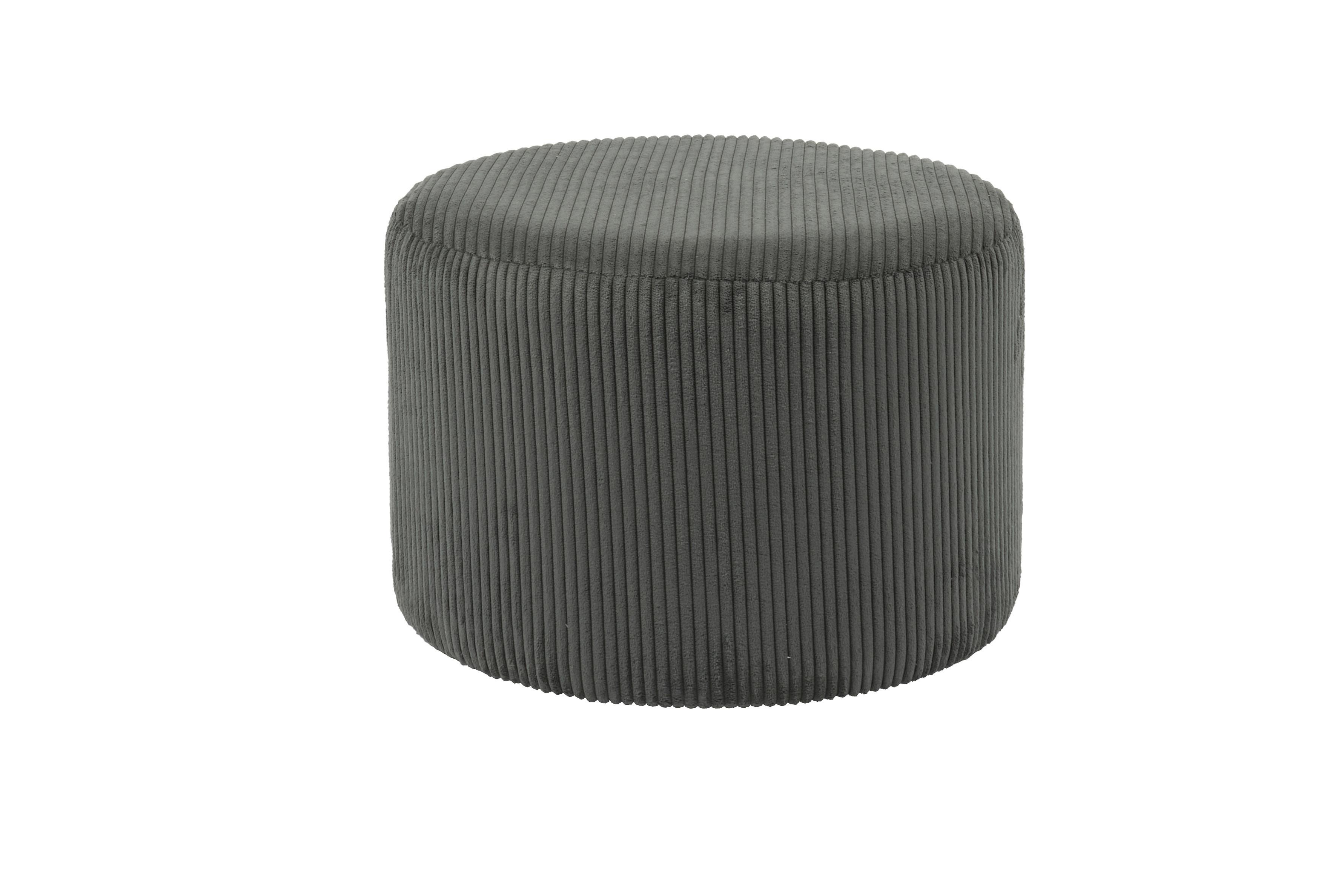 Hocker Dunkelgrau B: 55 Cm - Dunkelgrau, MODERN, Textil (55/38/55cm) - Livetastic