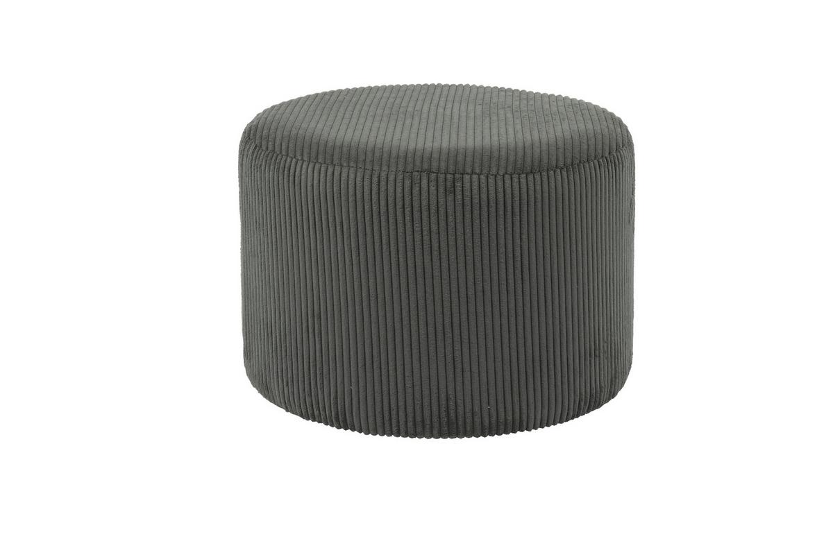 Hocker Dunkelgrau B: 55 Cm - Dunkelgrau, MODERN, Textil (55/38/55cm) - Livetastic