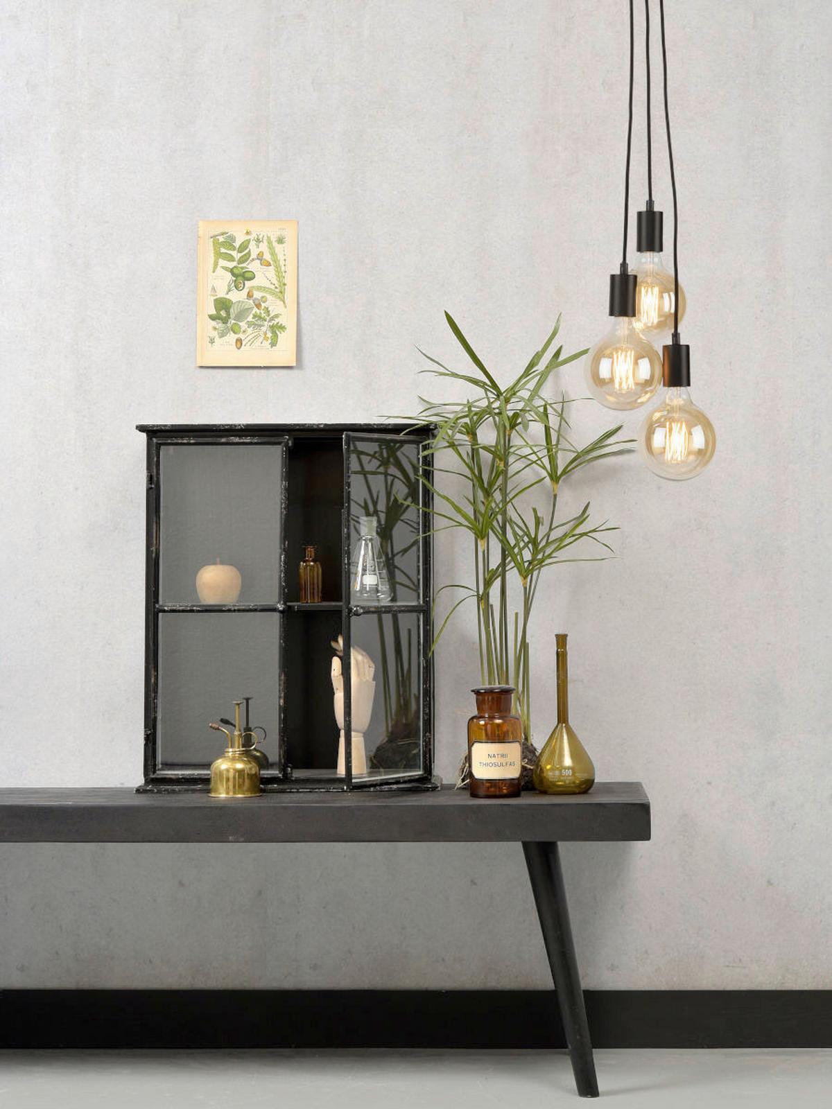 Hängeleuchte Oslo Schwarz B: 20 Cm - Schwarz, Trend (20/20/150cm) - It's about Romi