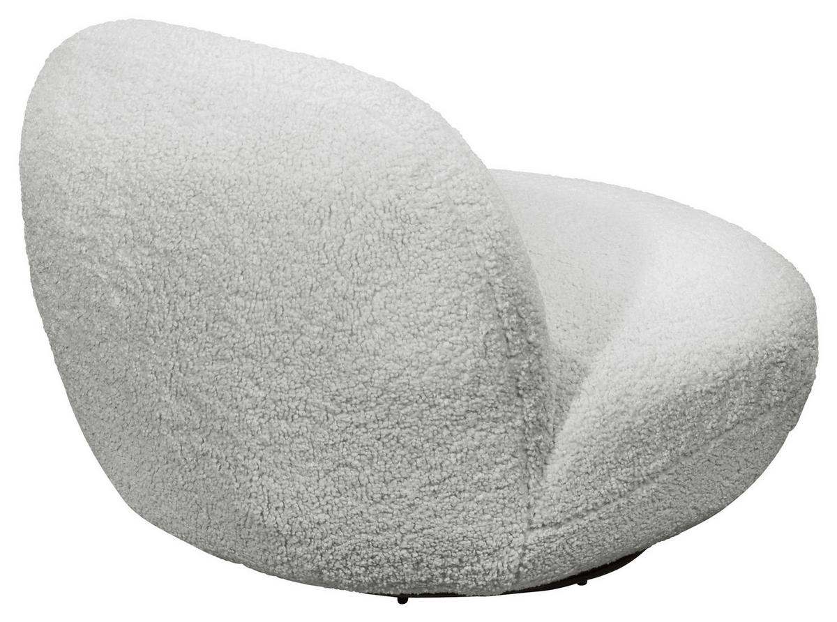 Sessel Chris Silberfarben B: 85 Cm - Silberfarben/Schwarz, MODERN, Textil (85/70/99cm) - MID.YOU