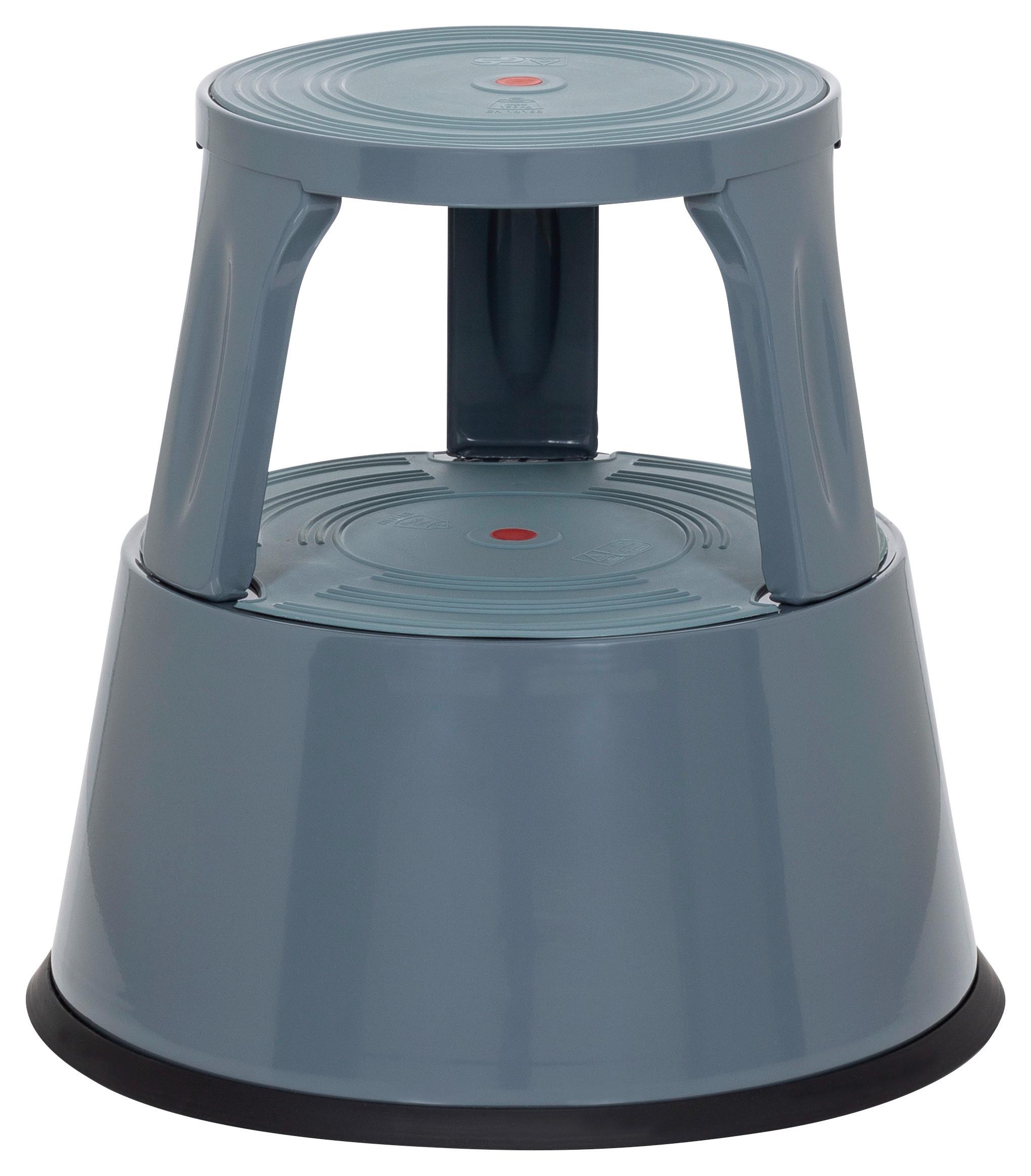 Tritthocker Tio-M II Dunkelgrau - Dunkelgrau, MODERN, Kunststoff/Metall (43/43/43cm) - MID.YOU