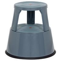 Tritthocker Tio-M II Dunkelgrau - Dunkelgrau, MODERN, Kunststoff/Metall (43/43/43cm) - MID.YOU