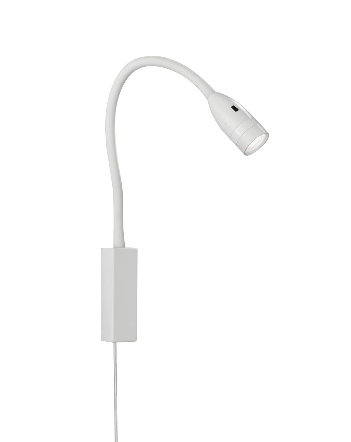 LED-Wandleuchte Sten 1-Flammig drehbar und dimmbar - Weiß, Basics, Metall (35/4/61cm) - Fischer & Honsel