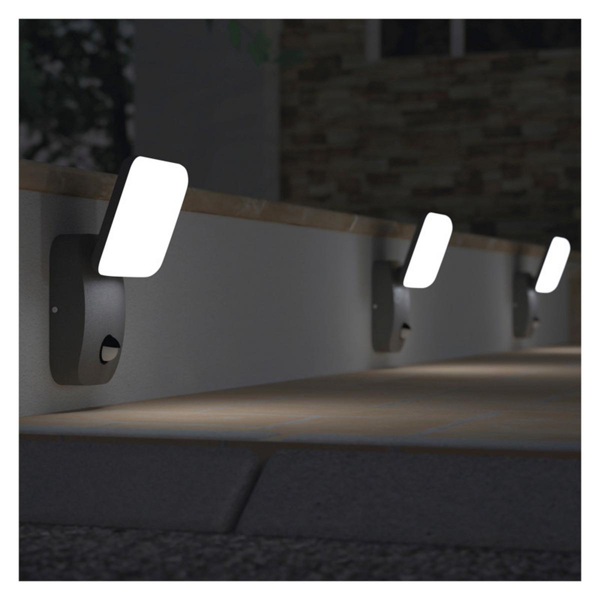 VONKAJŠIE LED SVIETIDLO NIKA - antracitová, Modern, kov/plast