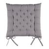 Sitzkissen Lianna - Anthrazit, MODERN, Textil (42/42/5cm) - Luca Bessoni