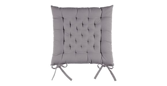 Sitzkissen Lianna - Anthrazit, MODERN, Textil (42/42/5cm) - Luca Bessoni