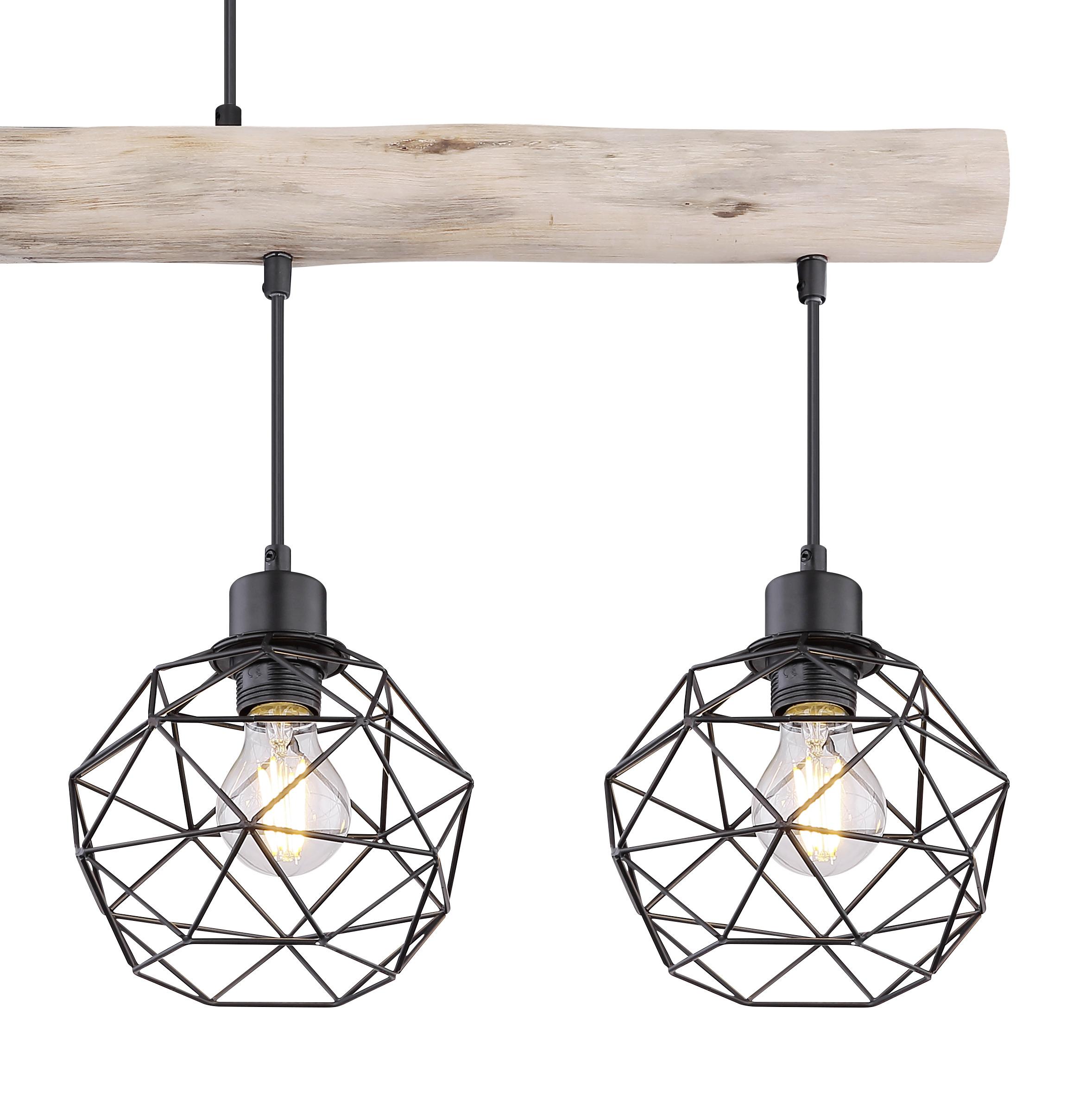 Hängeleuchte Theodor H: 120 cm 4-Flammig