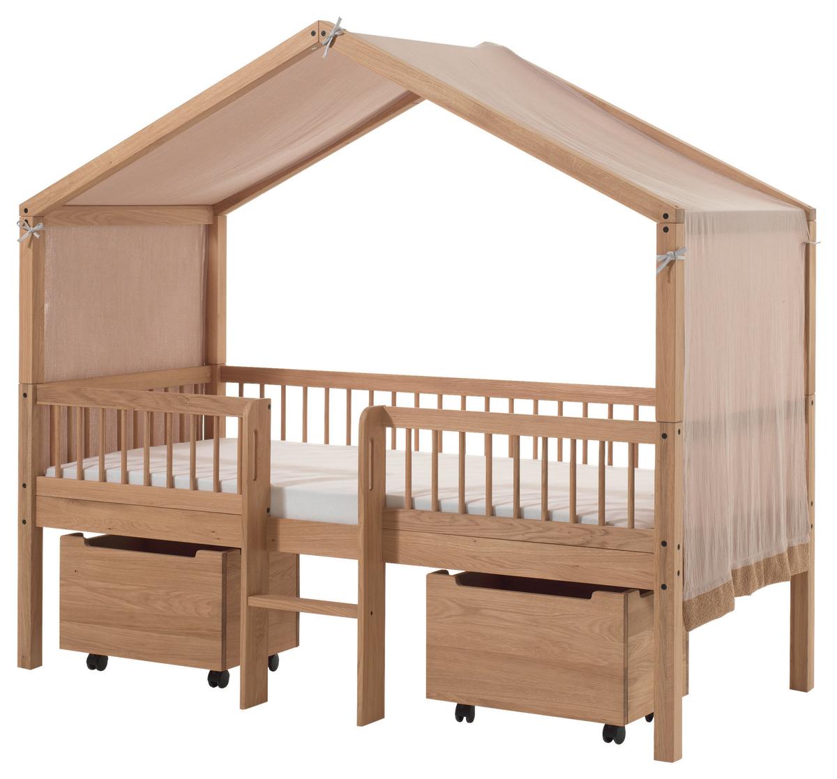 Hausbett Forrest Eichefarben 90x200cm - Eichefarben/Naturfarben, MODERN, Holz (90/200cm) - Vipack