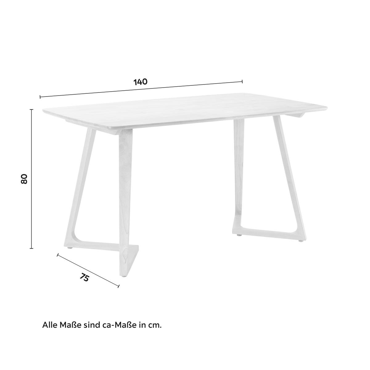 Jídelní stůl COLIN 140 - přírodní barvy, Moderní, dřevo (140/75/80cm) - Bessagi Home