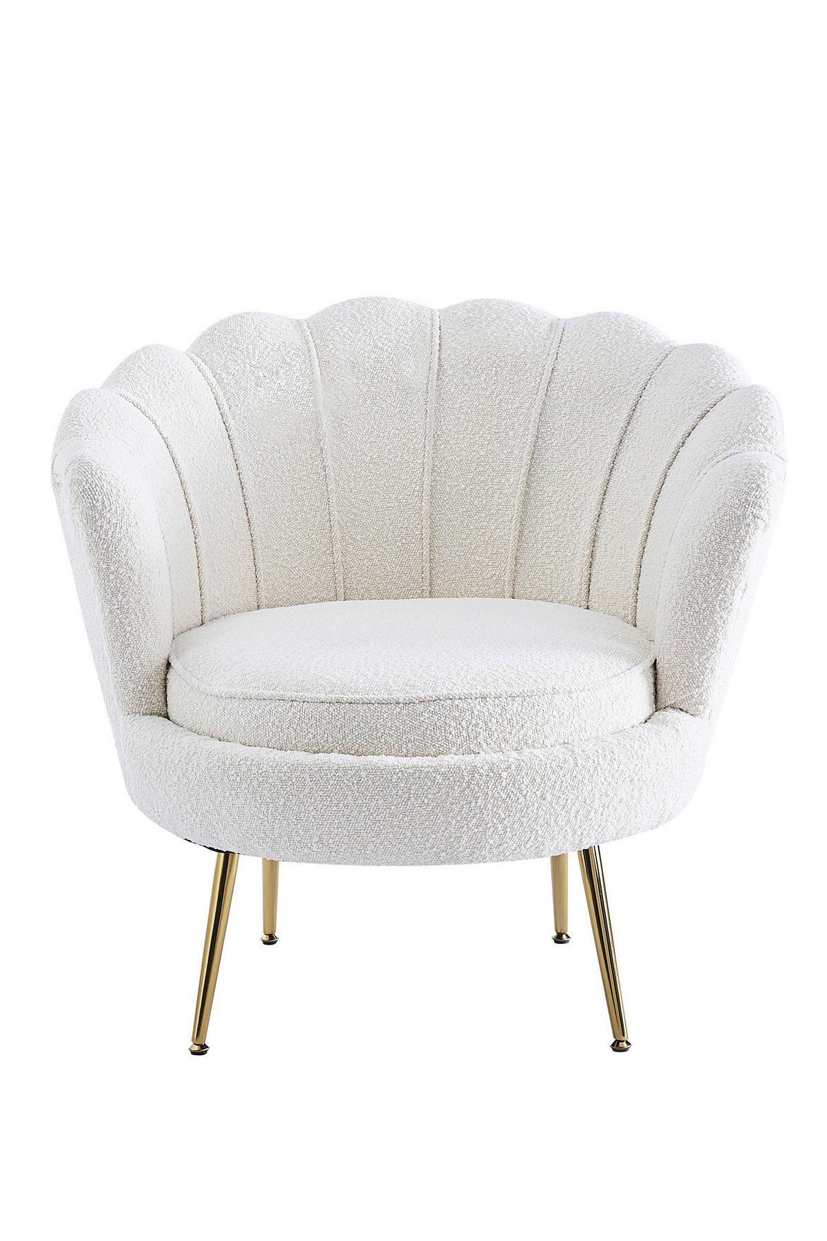 Sessel Beige B: 76 Cm - Beige/Goldfarben, MODERN, Textil (76/78/76cm) - Livetastic