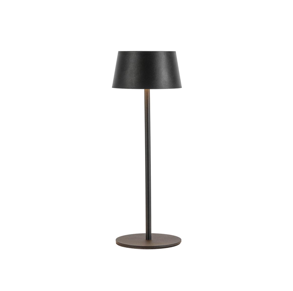 STOLNÍ LAMPA NA BATERIE LITZI - černá, Moderní, kov/plast (11,6/31,3cm) - Modern Living