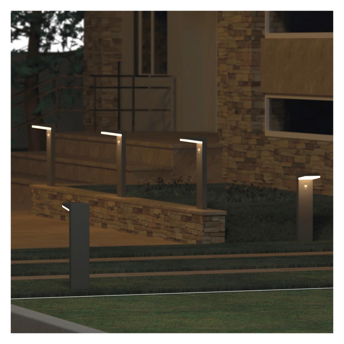 VONKAJŠIE LED SVIETIDLO VEREA - čierna, Modern, kov/plast