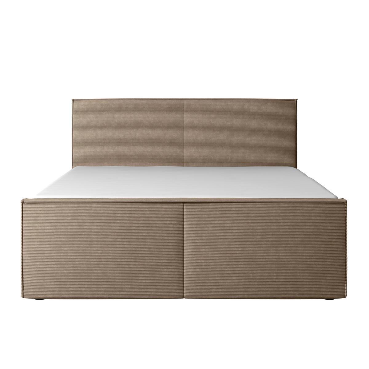 Boxspringbett Mit Bettkasten Algier 180x200 Cm Naturfarben - Schwarz/Naturfarben, MODERN, Karton/Holz (180/200cm) - MID.YOU