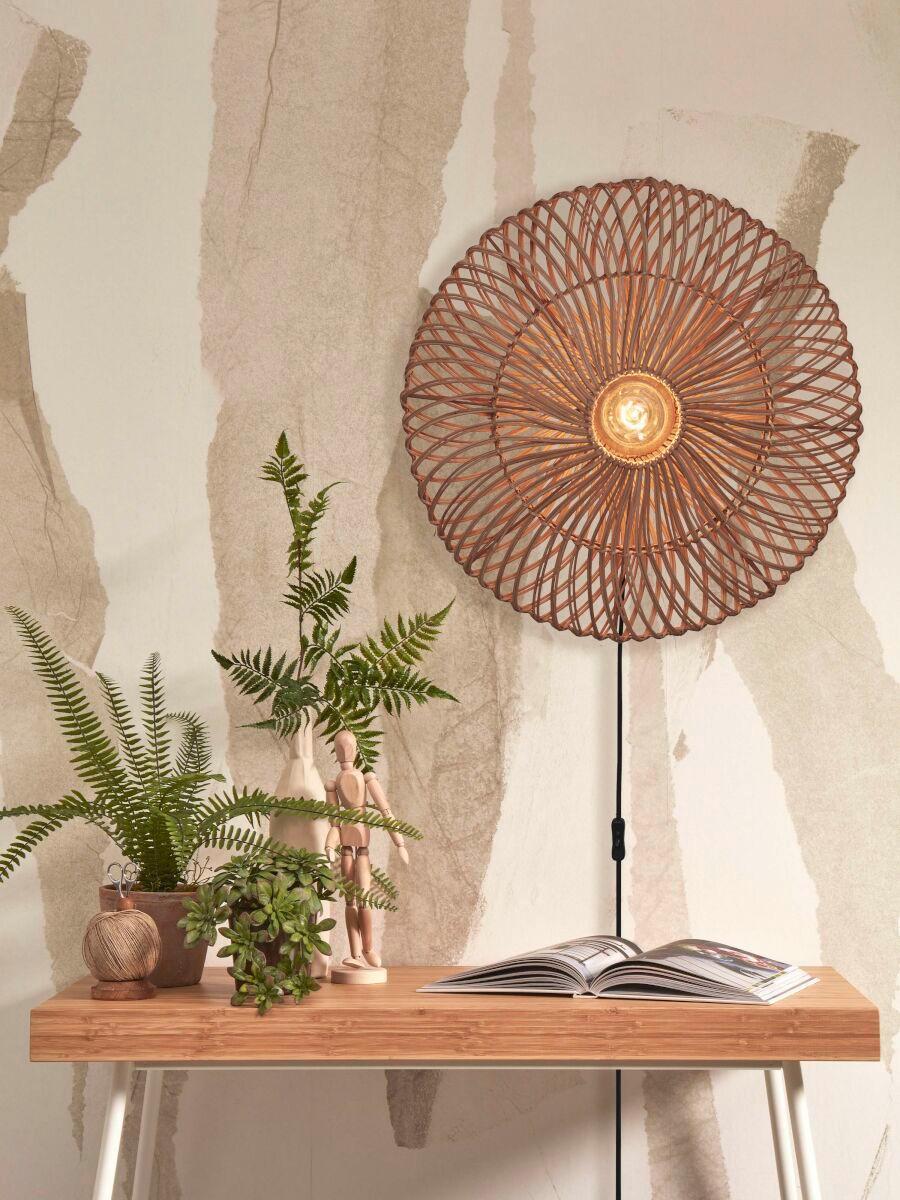 Wandleuchte Zanzibar/W/5514/N - Naturfarben, Trend, Naturmaterialien (55/14cm) - Good & Mojo