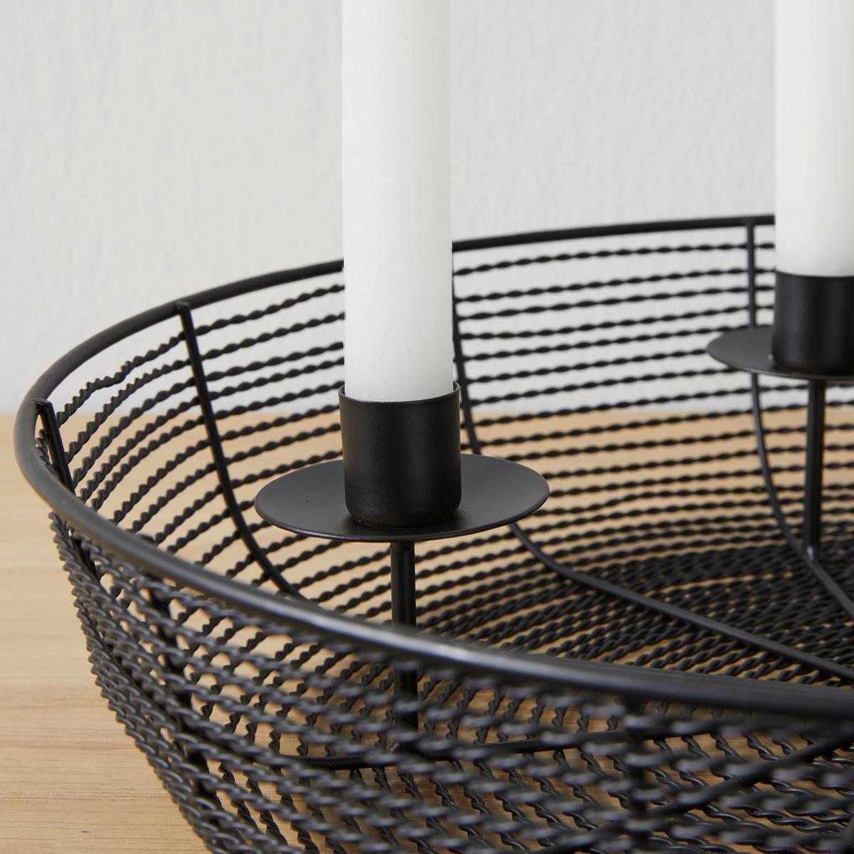 Stojan na svíčky MATILDA - Moderní, kov (36/8cm)