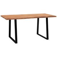 Esstisch Wl7.244 - Schwarz/Akaziefarben, MODERN, Holz/Metall (180/90/76cm) - MID.YOU