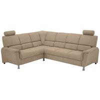 Sedačka MARSYLIA, levá, šedohnědá - černá/barvy stříbra, Design, kov/dřevo (219/270cm) - MID.YOU