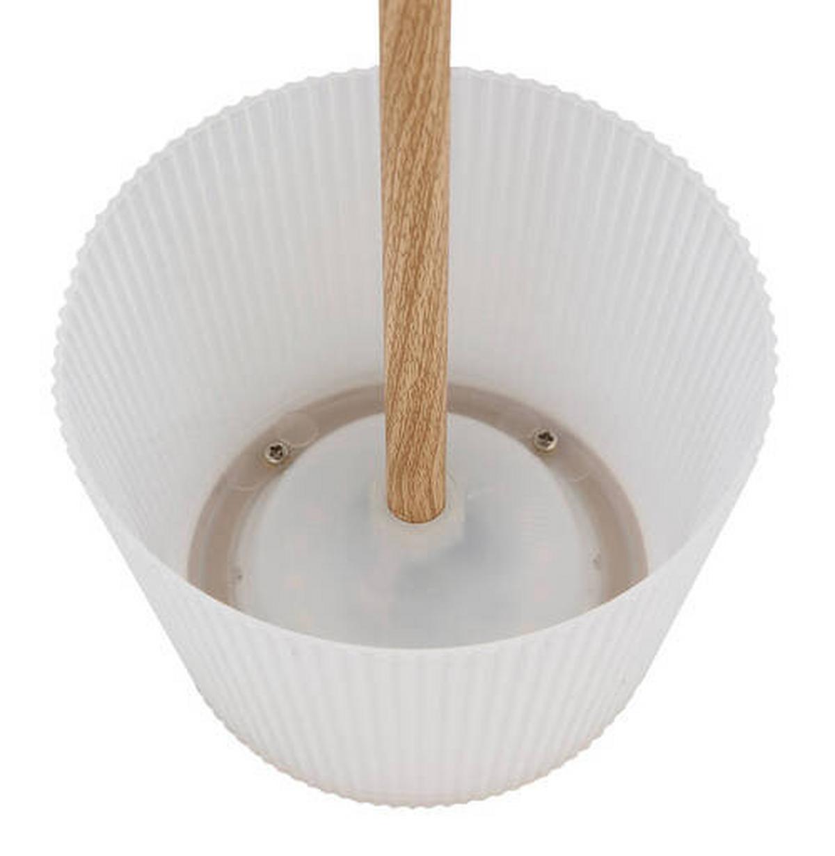 Akku-Tischleuchte 58434K - Braun, Natur, Kunststoff/Metall (13/38cm) - Globo