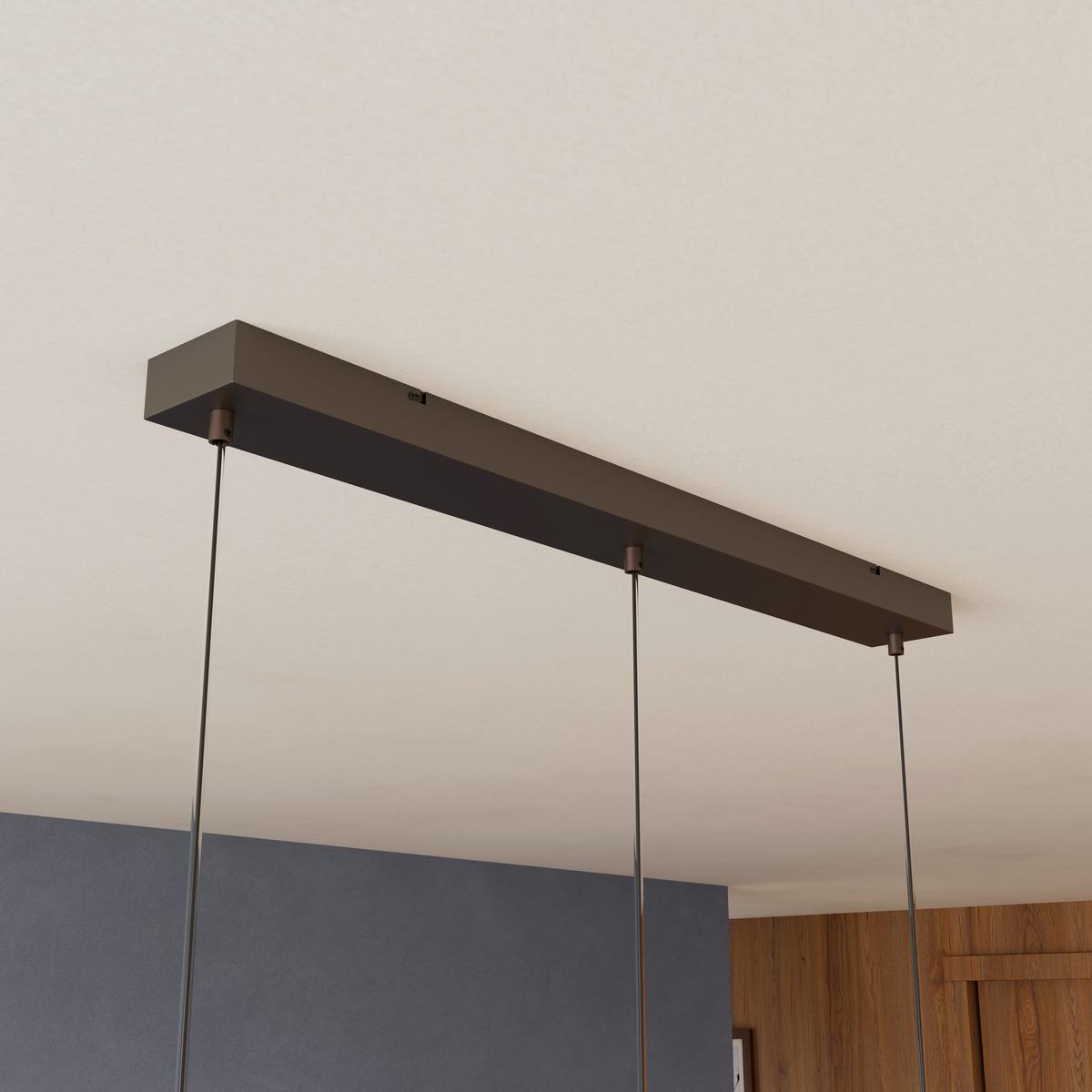 ZÁVĚSNÉ SVÍTIDLO SIOP - jantarové barvy/průhledné, Moderní, kov/plast (80/20/120cm)