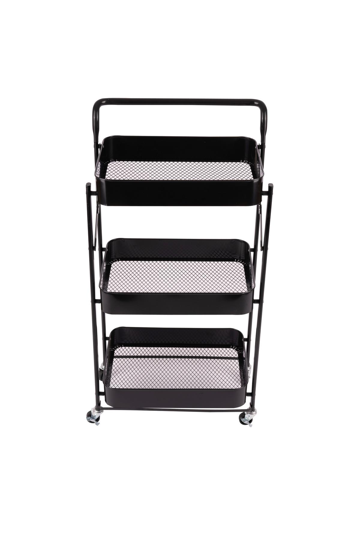 REGAL Leonie Schwarz B: 45cm - Schwarz, Basics, Kunststoff/Metall (45/30/87cm)