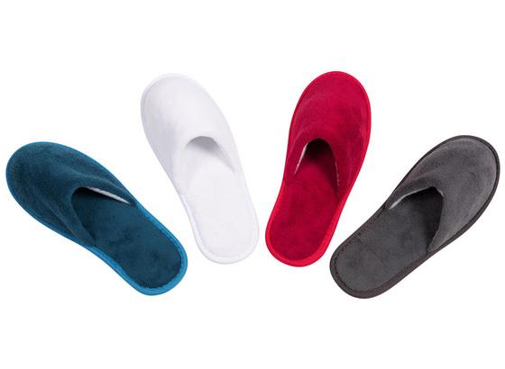 Gästepantoffel Ulla - Blau/Rot, KONVENTIONELL, Textil - Ombra Gästepantoffel Ulla - Blau/Rot, KONVENTIONELL, Textil - Ombra