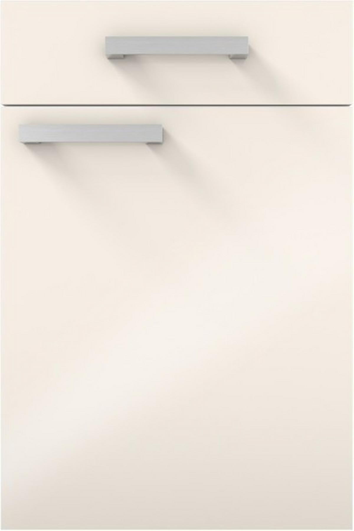 Eckküche Ip4050 Ohne Geräte 185x320 Cm Magnolie - Magnolie/Schwarz, Basics (185/320cm)