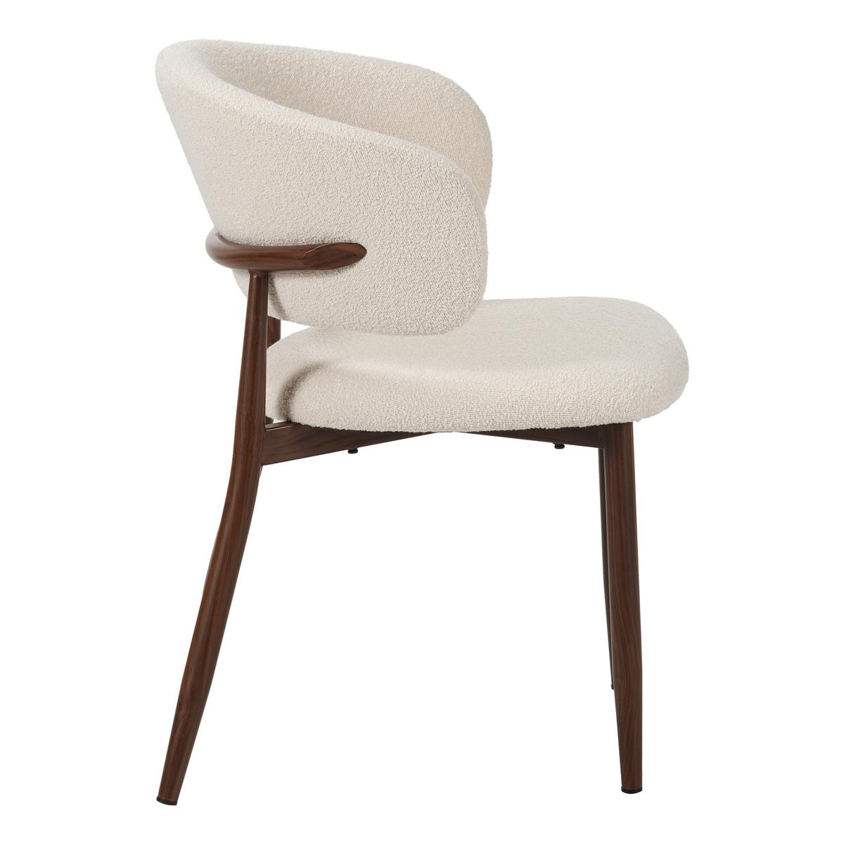 STUHL-SET YUKa Elfenbein B: 54cm - Elfenbein, MODERN, Textil/Metall (54/79/54cm) - Livetastic