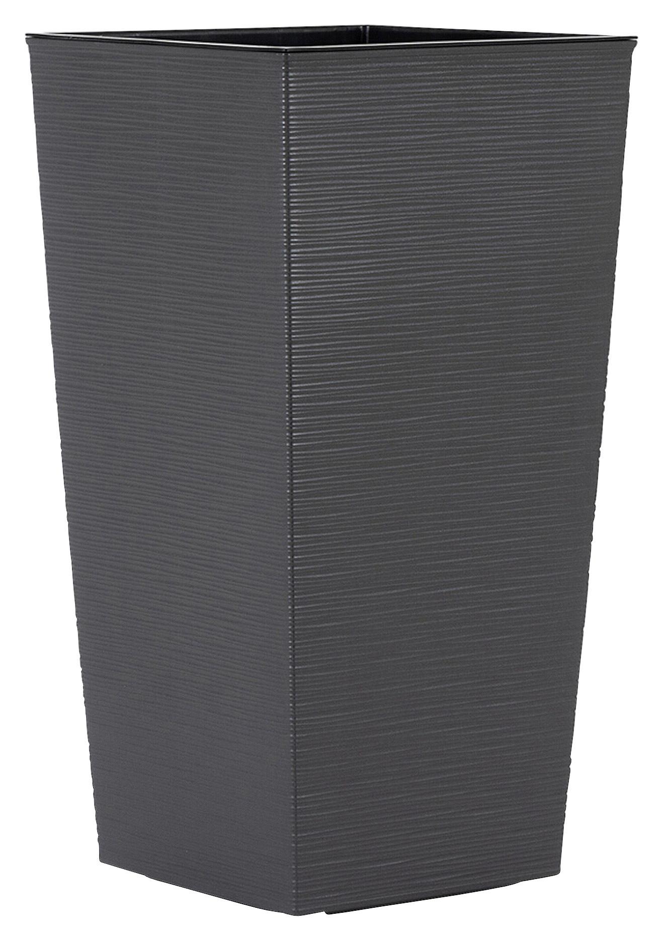 Pflanzentopf Anthrazit B: 30 cm - Anthrazit, Basics, Kunststoff (30/57/30cm) - Siena Garden