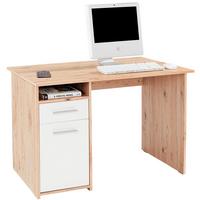 Schreibtisch mit Stauraum B 110 cm H 74cm Palermo, Eiche Dekor - Eichefarben/Weiß, MODERN, Holzwerkstoff (110/74/60cm)