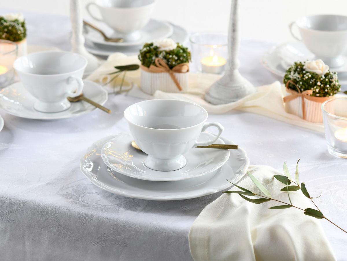 Kaffeeservice Maria Theresia Weiß 18--Teilig - Weiß, Basics, Keramik - Creatable