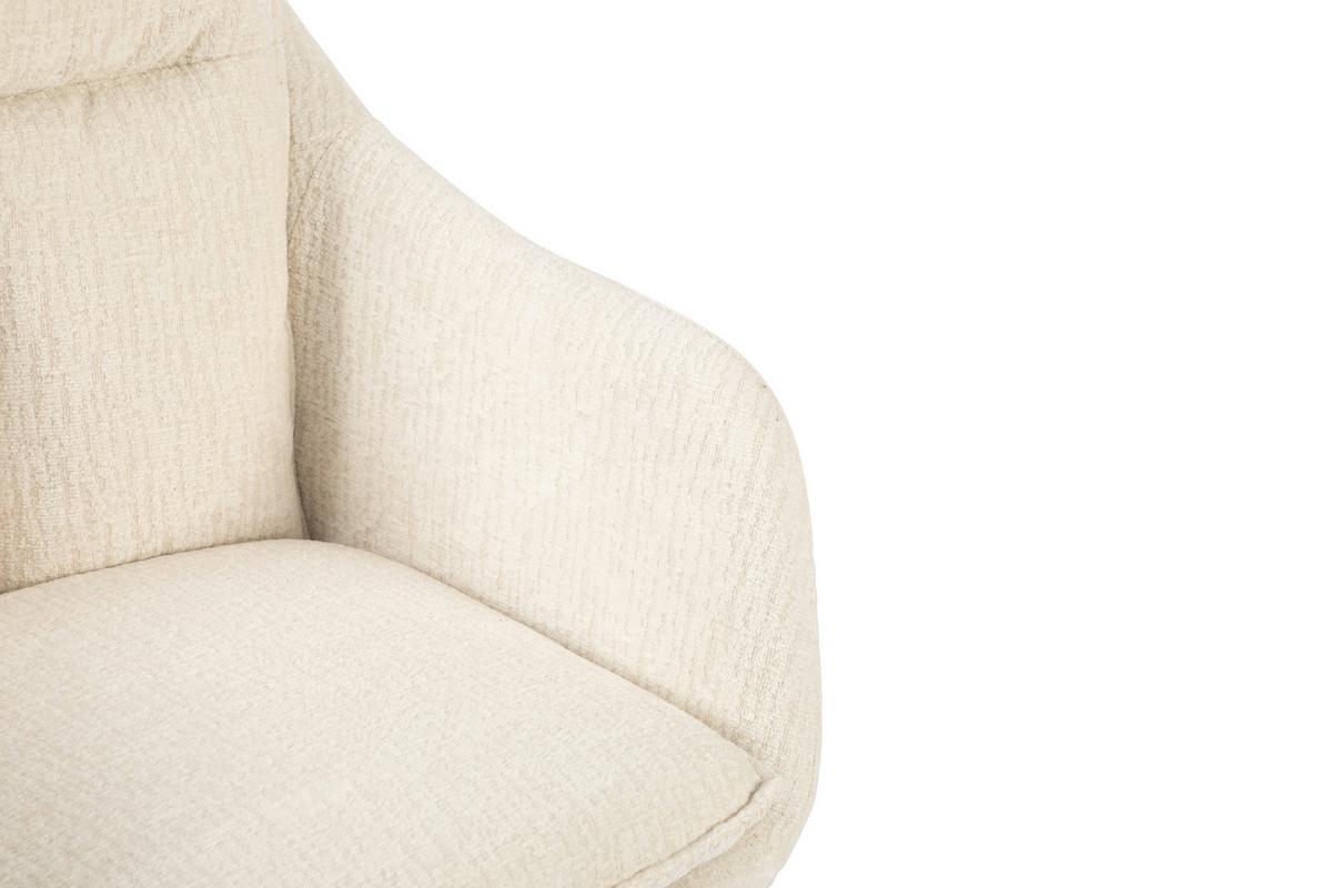 Drehstuhl Siena Beige B: 58 cm - Beige/Schwarz, MODERN, Kunststoff/Textil (58/85-93/58cm) - MID.YOU