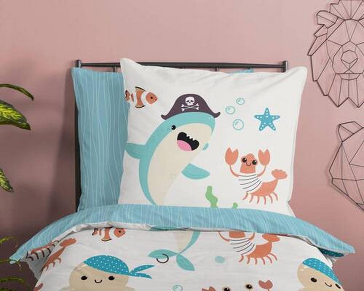 Jugendbettwäsche Seaworld Multicolor 135x200 cm - Multicolor, Design, Textil (135/200cm)