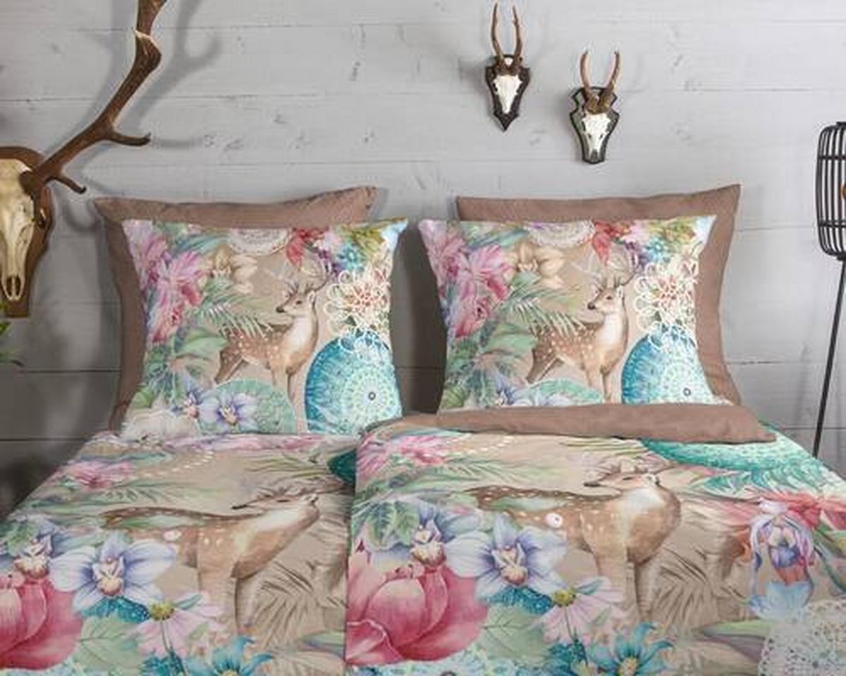 Wendebettwäsche Hebe Multicolor 155x220 cm - Multicolor, Design, Textil (155/220cm)