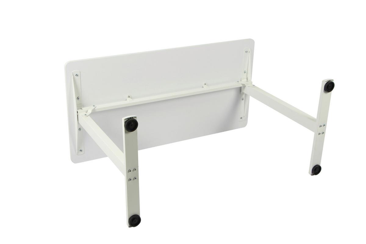 PÍSACÍ STÔL JANNIS - biela, Modern, kov/kompozitné drevo (120/60/75cm) - Mömax