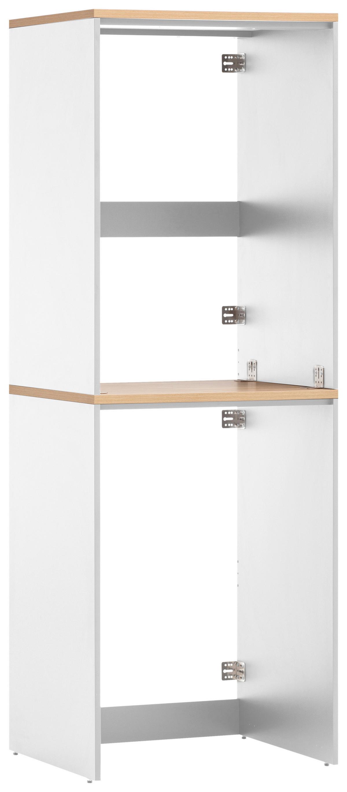 Waschmaschinenschrank Eichefarben/Weiß B: 67,1 cm - Eichefarben/Weiß, MODERN, Holzwerkstoff (67,1/96/60cm) - MID.YOU