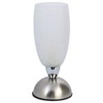 Tischlampe Eno Klar mit Touch-Funktion - Klar/Nickelfarben, ROMANTIK / LANDHAUS, Glas/Metall (13/28cm) - James Wood