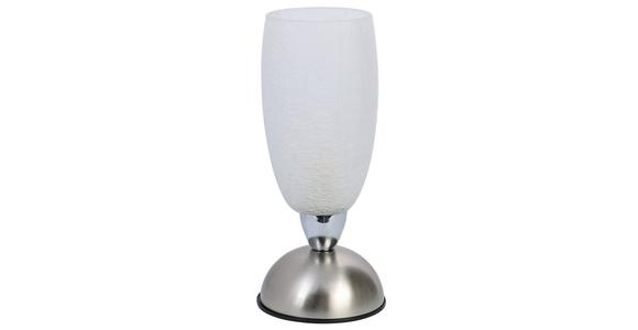 Tischlampe Eno Klar Mit Touch-Funktion - Klar/Nickelfarben, ROMANTIK / LANDHAUS, Glas/Metall (13/28cm) - James Wood